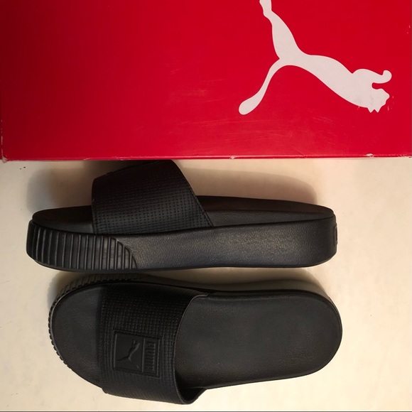 Brand new black comfy Puma slides - Picture 4 of 5